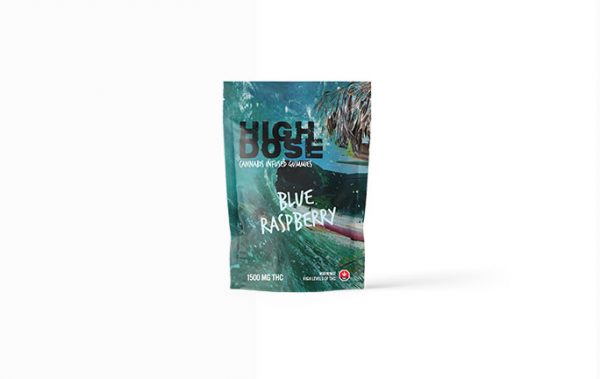 High Dose - Blue Raspberry 1000/1500mg THC