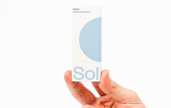 Sol Cartridge – Blackberry Kush THC Distillate – 1ml