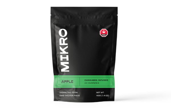 apple flavor 100mg thc total cannabis gummies